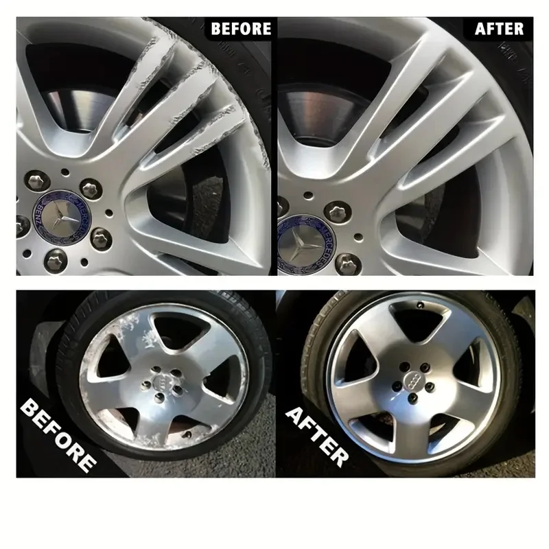 Cekpinl-Universal Wheel Hub Repair Kit Alloy Wheel Scratch Remover Oxidation Paste and Anti-Rust Agent Car Care Polish