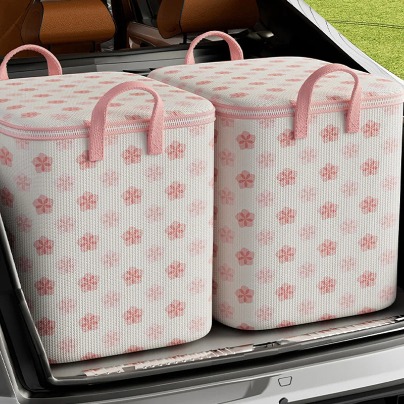 Foldable Storage Bag Clothes Storage Bag Wardrobe Dustproof Closet Organizer Organizer With Handle Quilt Blanket Pillow Storage 5