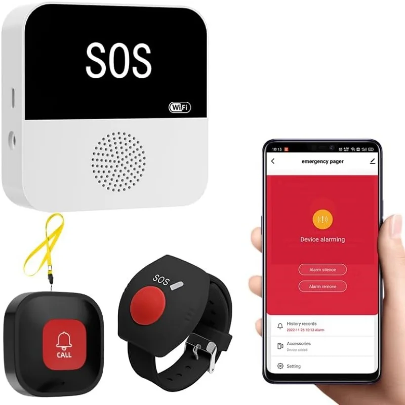 Smart WiFi SOS Caregiver Alert System for Seniors