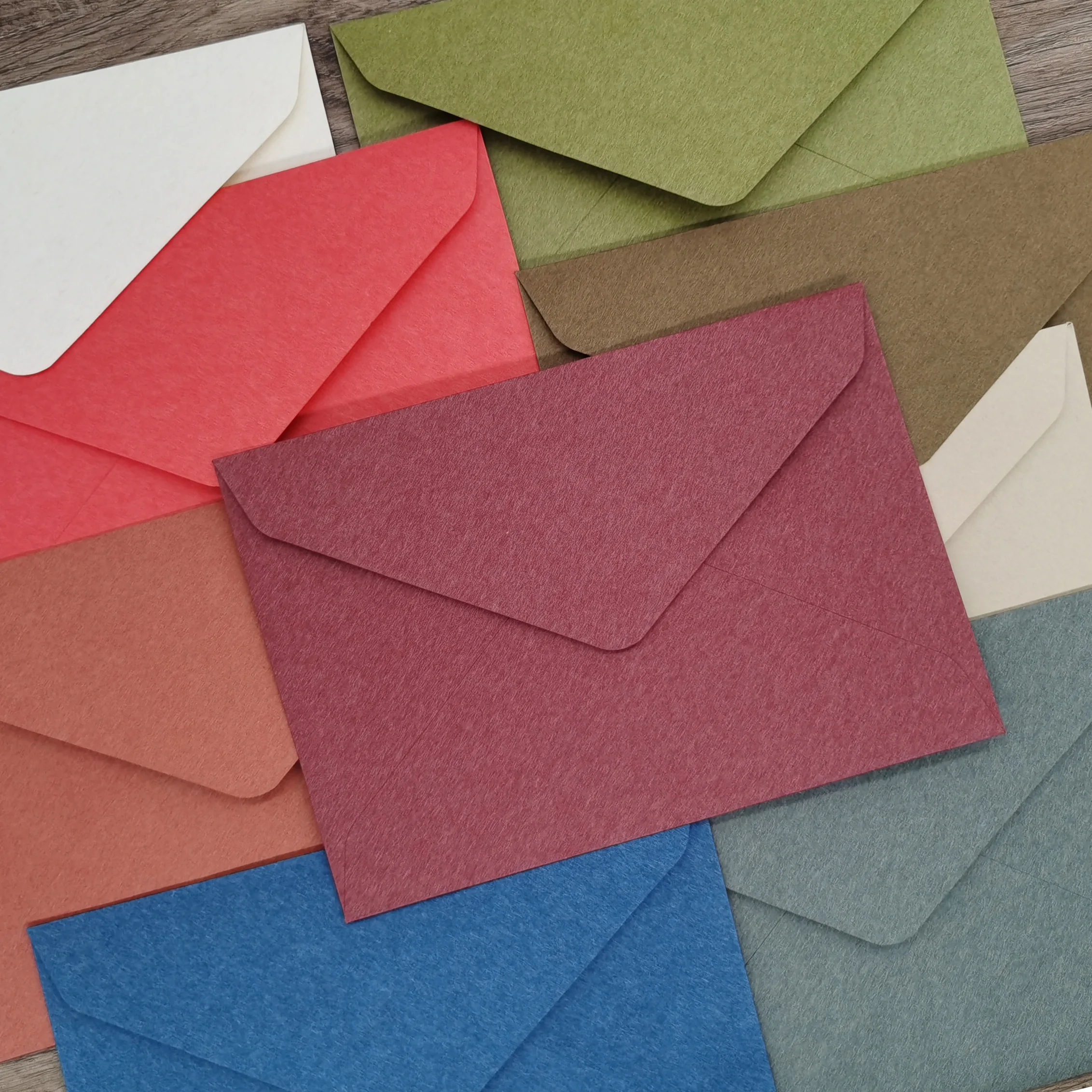 ENVELOPPE,Bleu--Enveloppes Vintage En Papier Coloré, Lot De 10 Pièces, Enveloppes'invitation De