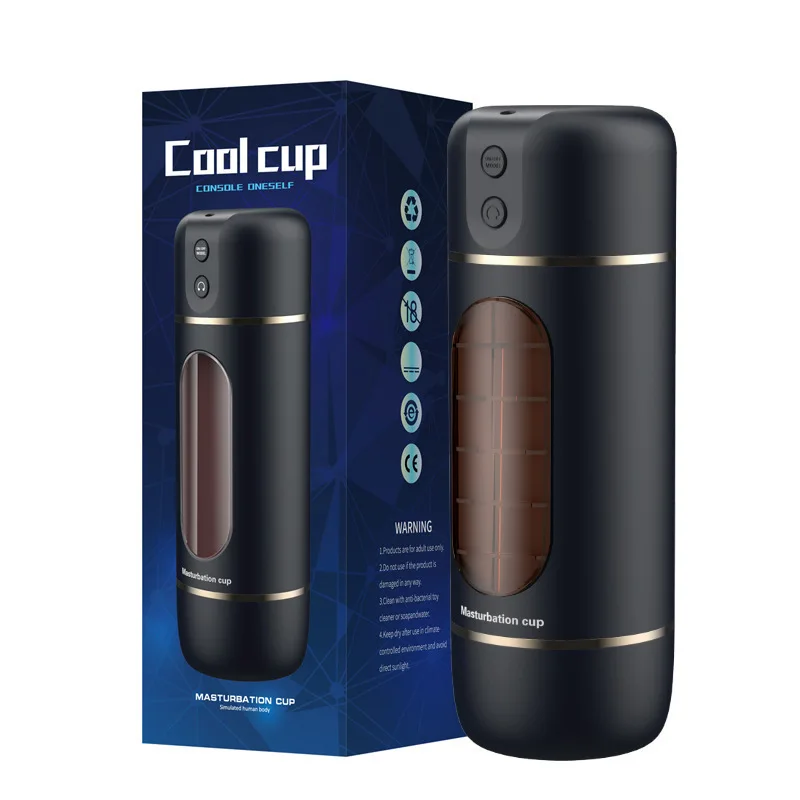 Male Masturbator Cup Intelligent Voice Interaction Penis Trainer Penetration Masturbator Sex Machine Adult Sex Toys for Men