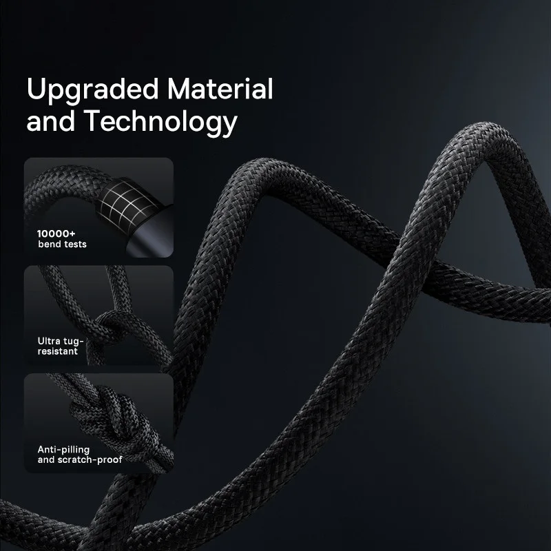 High-Speed Fast Charging USB Type C Cable - 6A, 66W/100W