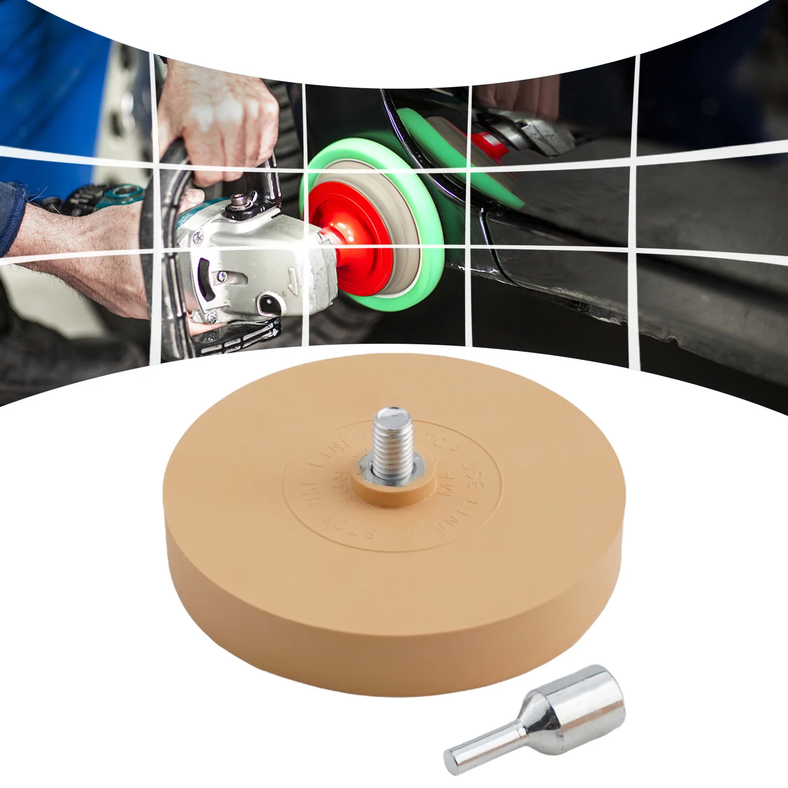 For ALL STANDARD With 1 Adapter 88mm Attachment Low Eraser Caramel Wheel Removal U Rubber For ALL STANDARD DRILLS