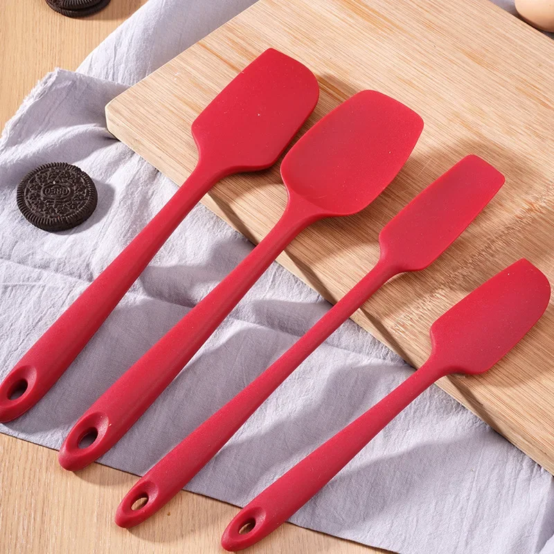 3/4/5Pcs Non-Stick Silicone Spatula Set Heat-Resistant Butter Spreader Jar Blender Cake Scraper Spatula Kitchen Cooking Baking