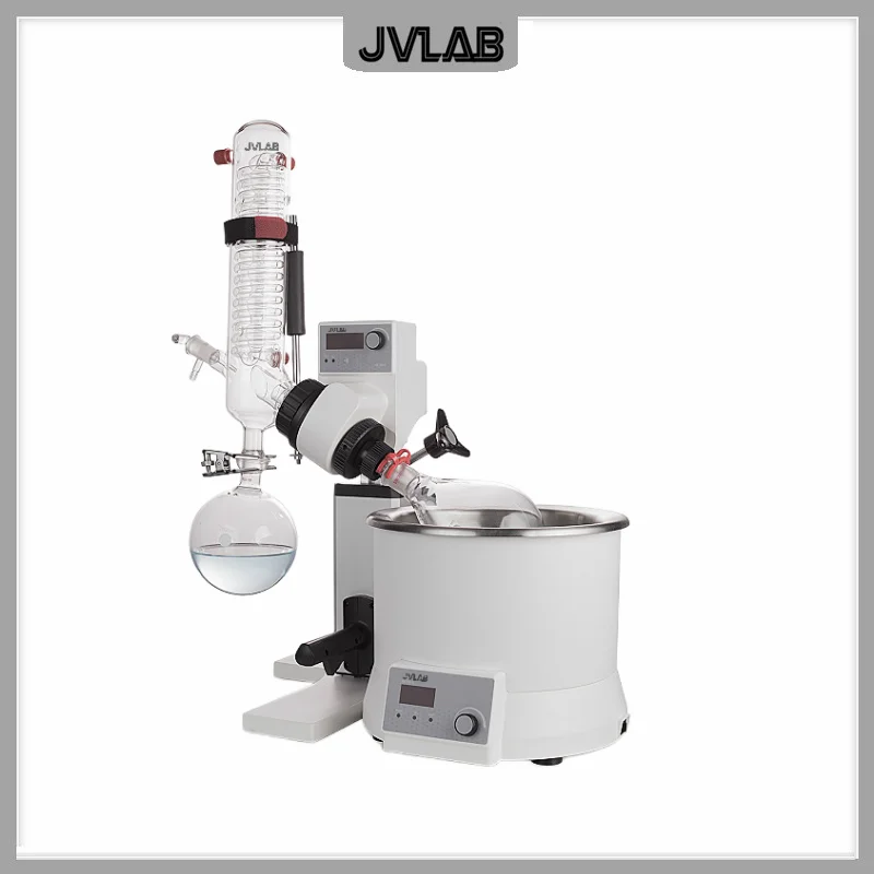 Rotary Evaporator With Set Of Glassware Vertical 1000mL& Heating Bath 5L Laboratory Distiller Machine Condenser(1200cm2) RE100-S