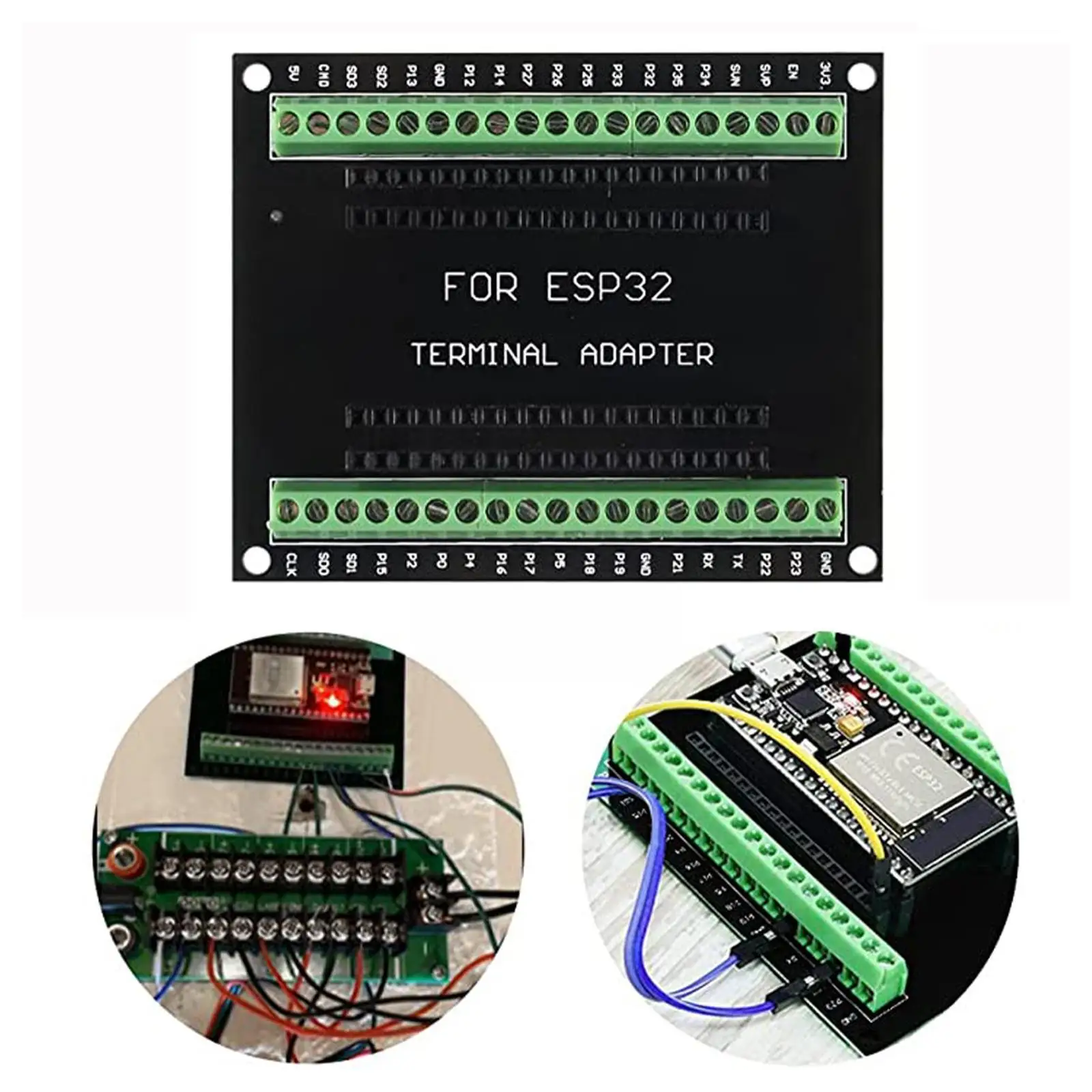 

Плата для коммутатора ESP32 для Arduino GPIO 1 в 2, совместимая с 38 контактами ESP32S ESP32, макетная плата 2,4 ГГц, двухъядерный F2C3
