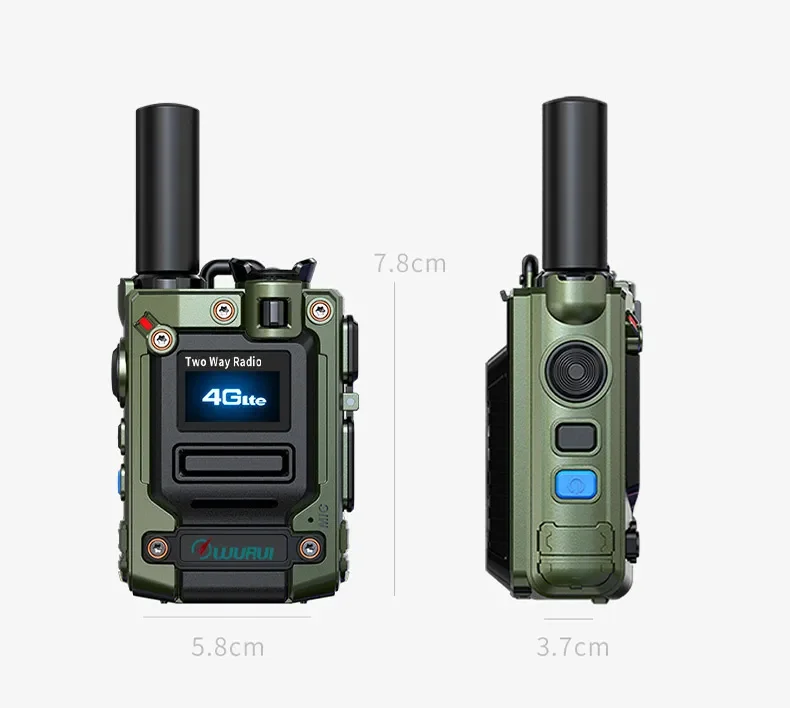 글로벌 통합 듀얼 주파수 양방향 워키토키, 5000 km 무제한 거리, 4G, 3G, 2G