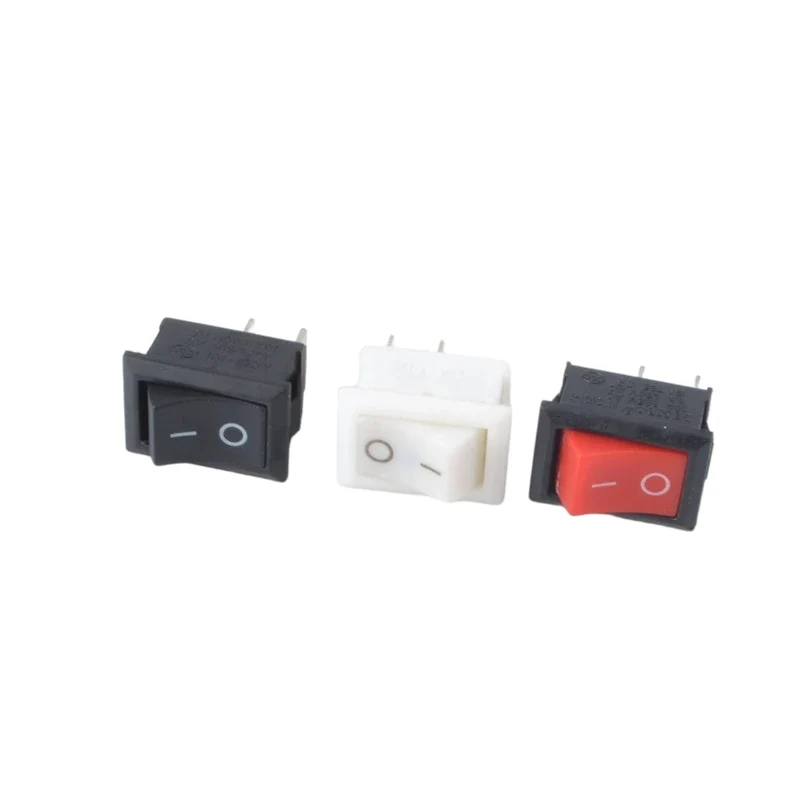 5 Pezzi Interruttore Bilanciere KCD11 2 Pin ON/OFF 3A/250V - SPST 10x15 Mm Per Auto, Camion, Barca, Decoder