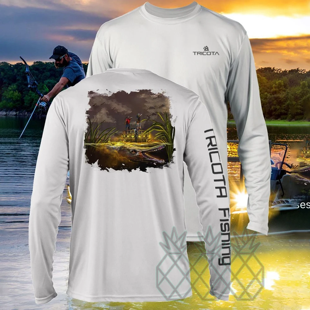 Fishing Shirt Uv Sun Protection Men Custom Fishing Shirt UPF 50