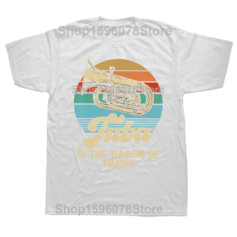 Funny Tuba Music Unisex Cotton Streetwear T-Shirt - Humor Loose Fit Short Sleeve