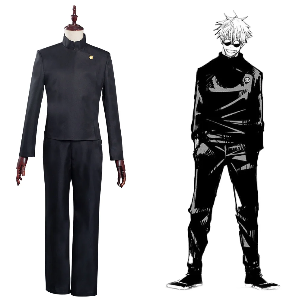 

Anime Jujutsu Kaisen Gojo Satoru Cosplay Costume School Uniform Outfits Halloween Carnival Suit