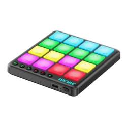 Wireless MIDI Pad Controller with RGB Pads, Presets & Velocity Curves (JP - Mini  Black)