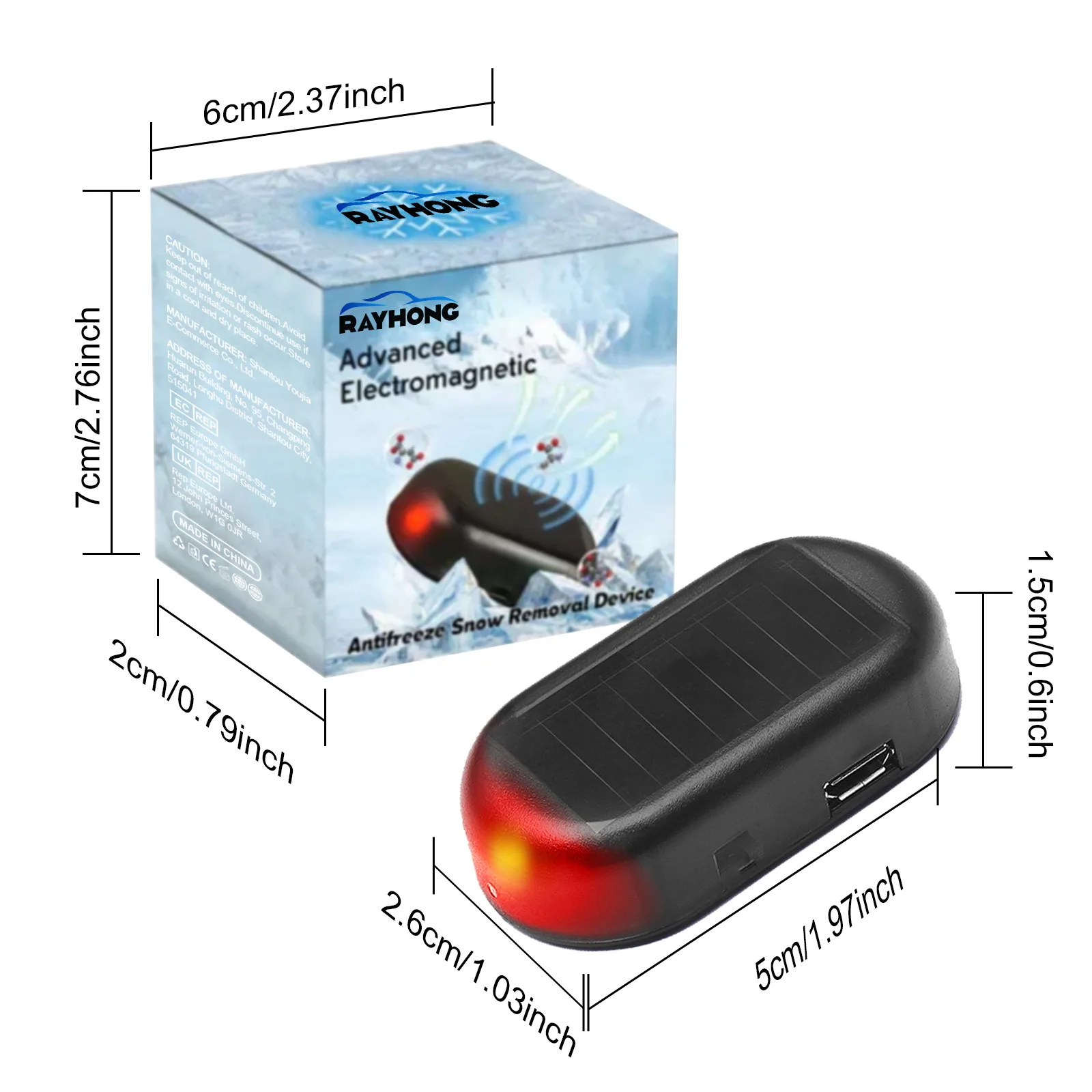 Advanced Electromagnetic Anti-Freeze Snow Removal Device for Car Window