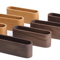 Business Card Holder Wooden Organizer Office Desk Name Card Display Stand With Pen Slot Memo Pad Cards Stand Card Holder Storage 6