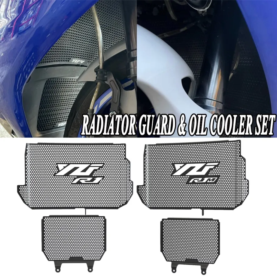 

For Yamaha YZF R1 YZFR1 2015-2019 2020 2021 2022 2023 2024 Radiator Guard Grille Protector Oil & Water Cooler Grill Protector