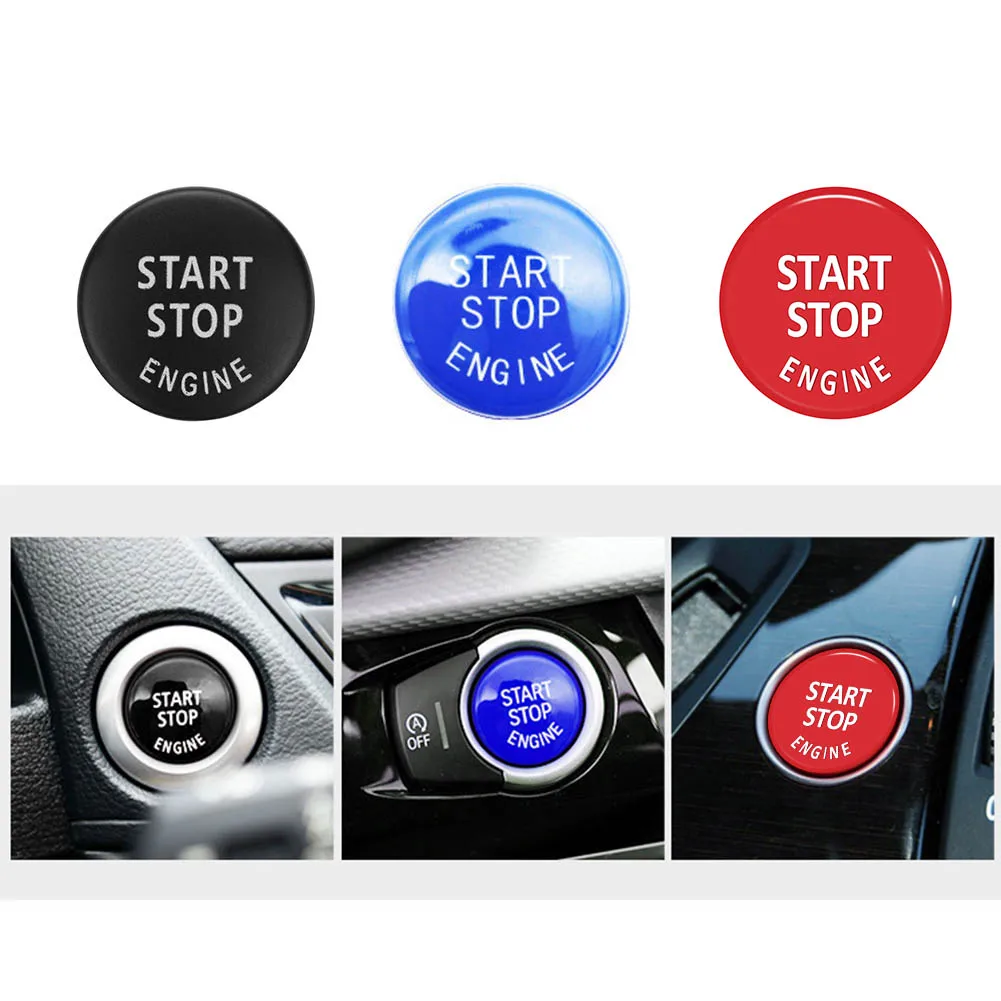 Fit for BMW E87 E60 E83 E84 E89 for BMW E90 E91 E92 E93 Car Engine Start Button Replace Cover Stop Switch Accessories car Decor