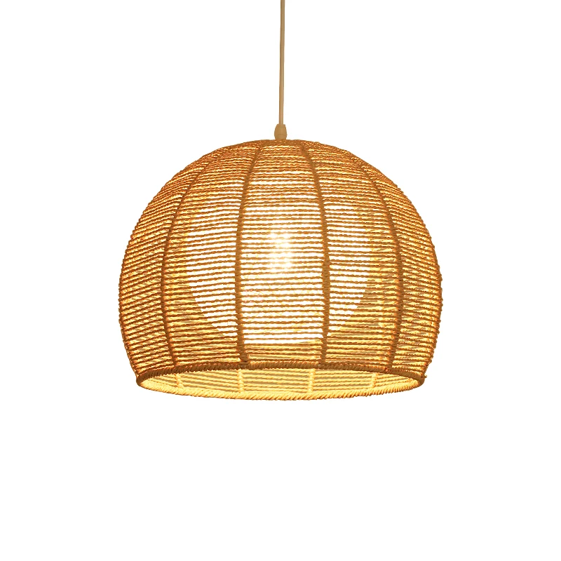 

Hand-woven hemp rope chandelier stylish simple bedroom lamp balcony restaurant teahouse homestay decoration chandelier