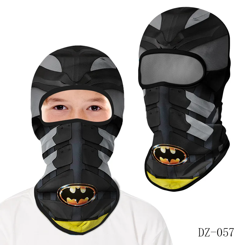 Cartoon Balaclava Cap Kids Full Face Cover Ski Mask Outdoor Windproof Face Bandana Scarf Hat Winter Neck Warmer Cycling Headgear 5