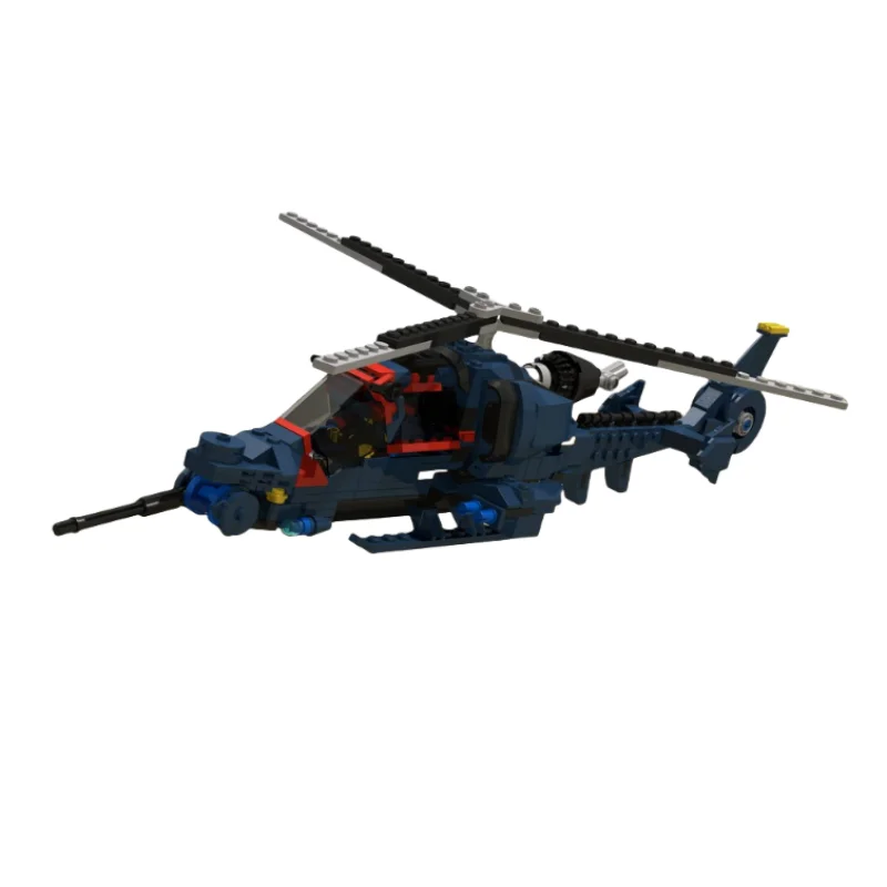 ブルーサンダーヘリコプターモデル MOC テクノロジービルディング