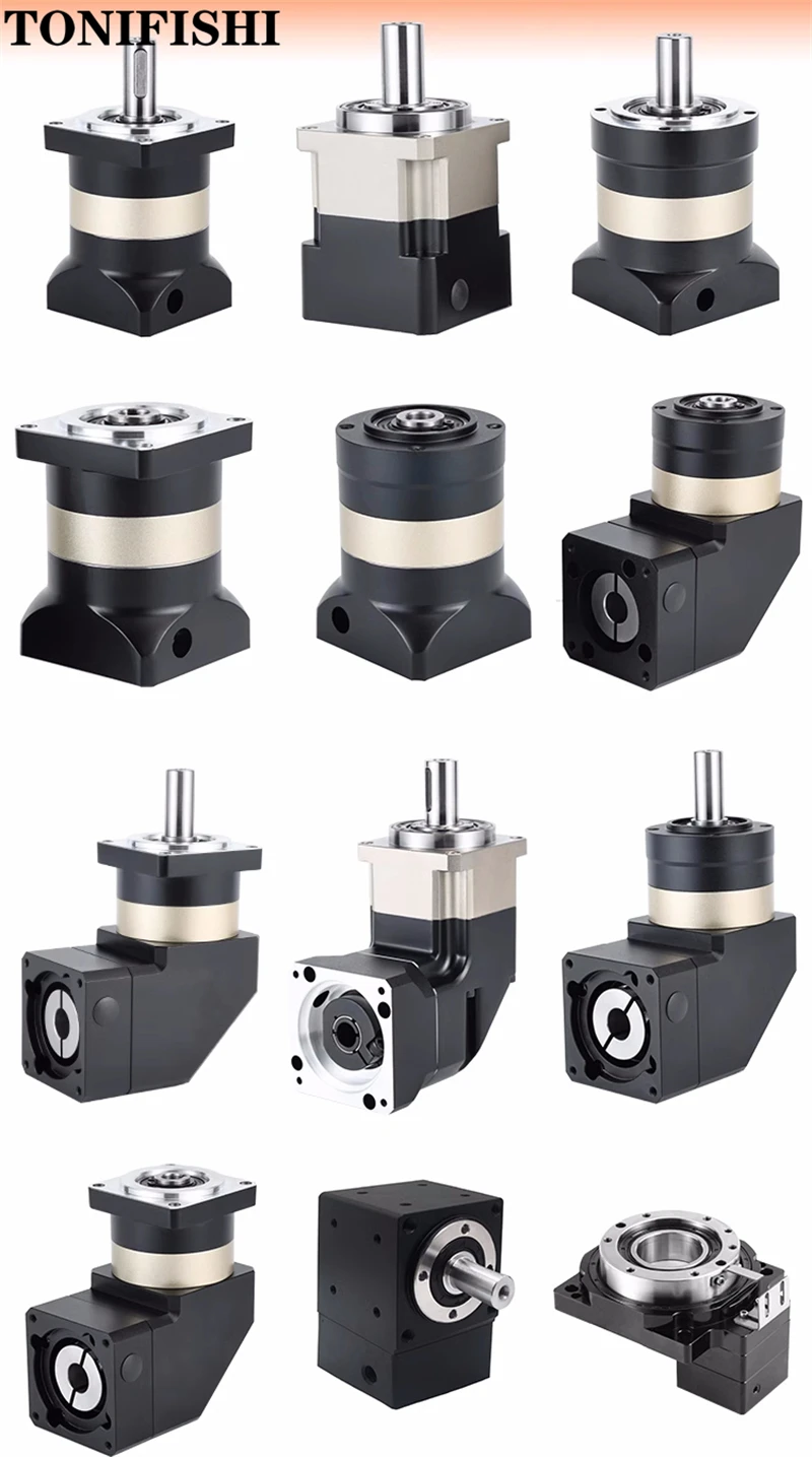 1PCS 헬리컬 정밀 유성 감속기 PFX60-L1 400W 750W 서보 스테퍼 모터 기어 드라이브 수직 감속기 PFX120-L2
