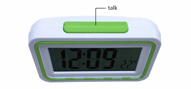 Spanish Talking Alarm Clock with Thermometer, Backlit, for Blind or Low  Vision - AliExpress