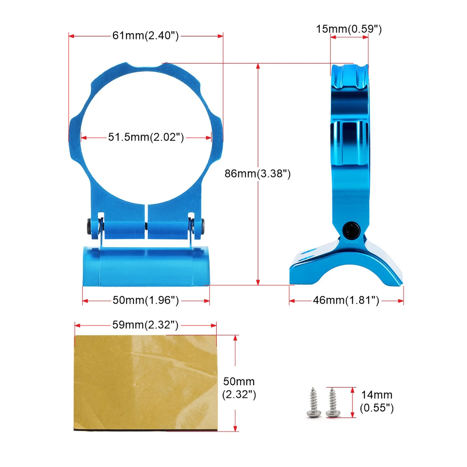 Universal 180 Degree Adjustment 52mm Auto Gauge Holder Dash Mount 2 Aluminum Car Meter Pod Gauge Bracket car meters holder