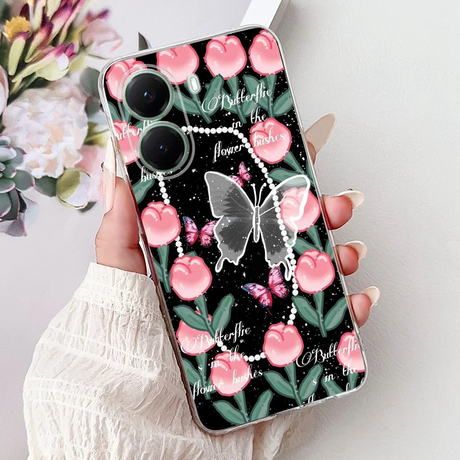 Stylish Painted Clear Silicone Soft TPU Phone Case Cover Shell Coque
