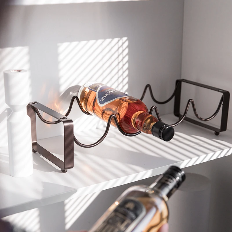 Iron Art Wine Rack Storage Red Wine Glass Upside Down Household Glass Multi-layer Cabinet Creative Decoration Rack #0022