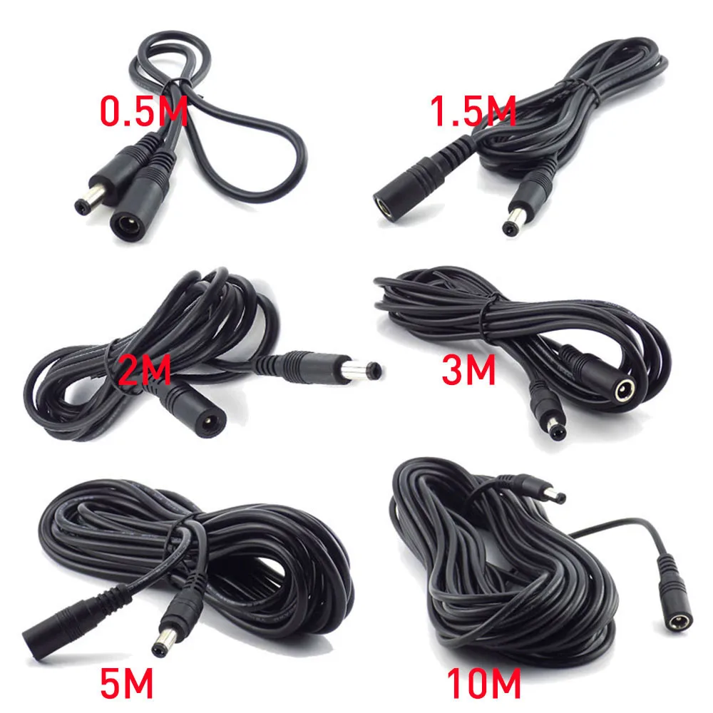 20m 10m 5m 3M 2m 1m 5.5 X 2.1mm Egyenáram áram csatlakozó jacket Adapter Áthajt Telefonzsinór 12v Vezeték Egyenáram Nőnemű Apaállat kiterjesztése Bejáró dugasz