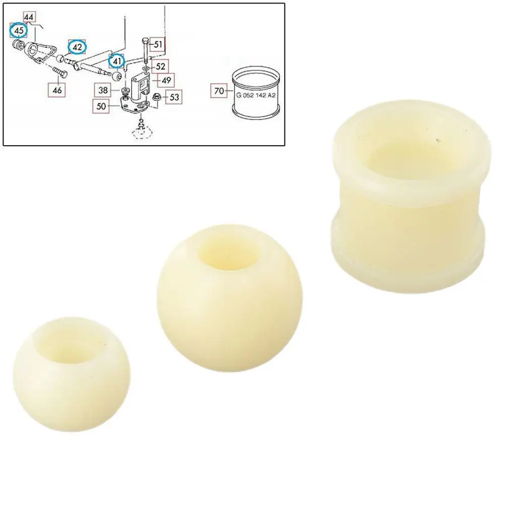 Gear Linkage Selector Repair Kit Bushes For Volkswagen Camper Van Gear T4 Linkage Selector 701711166 7D0711131 015311544