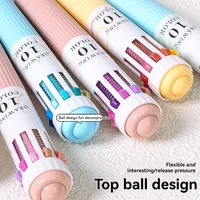 Languo Multicolor Pens,28/60 Colors, 10-in-1 Colored Ballpoint Pen,0.8mm Fine Point Smooth Writing,Retractable Ballpoint Pens 5