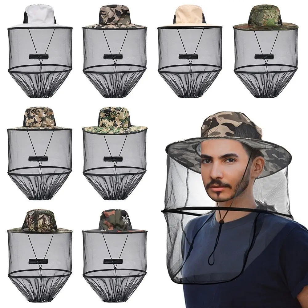 Sun Hats Sun Hat Fisherman Hat Sunscreen Hats Camping Hats Fashion Unisex Foldable Mosquito Hat With Hidden Net Mesh Repellent Insect Bee Protection Casual Outdoor Sunscreen Fishing Cap