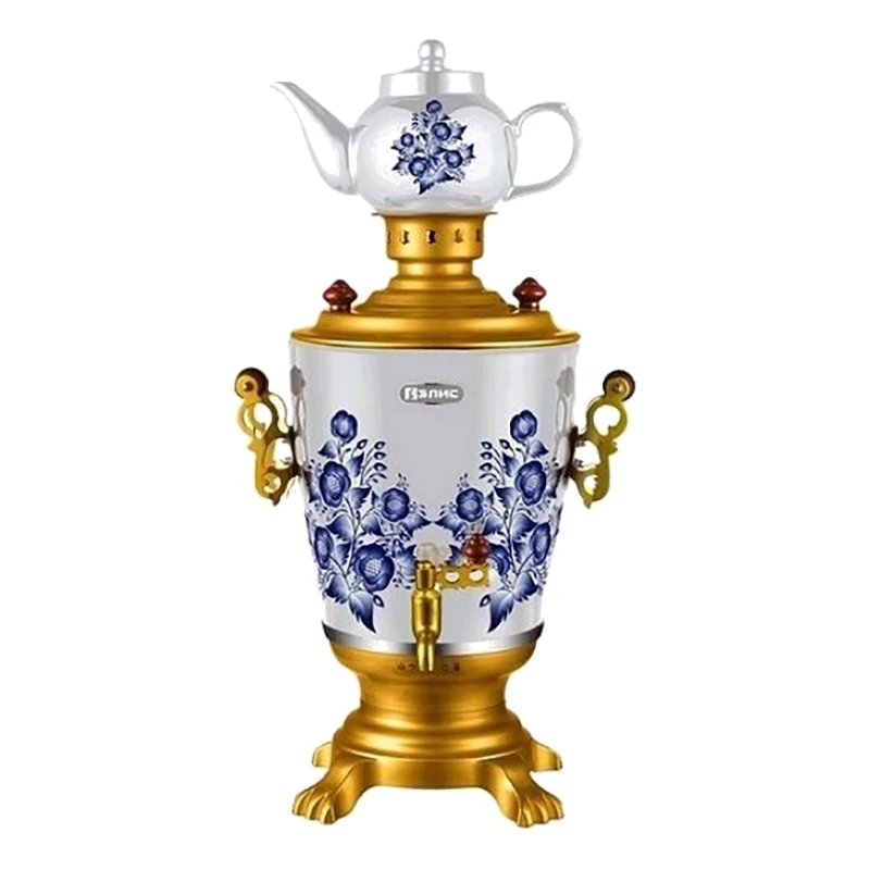 Самовар электрический Элис ЭЛ-4056 (мощность 2200Вт емкость 4 л корпус из нержавеющей