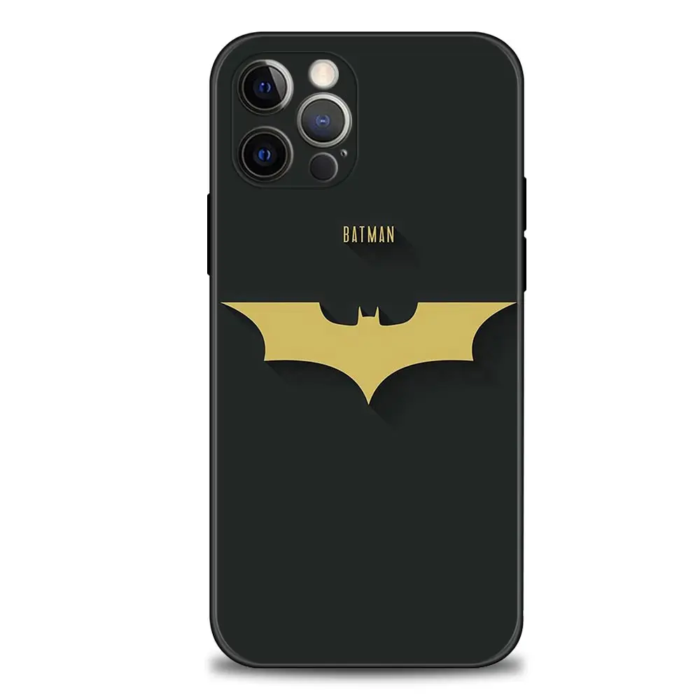Phone Case for iPhone 13 12 11 Pro Max XR X XS 8 7 6 6S Plus 13mini 5 5S SE 12mini Cover Silicon Coque Batman Cartoon