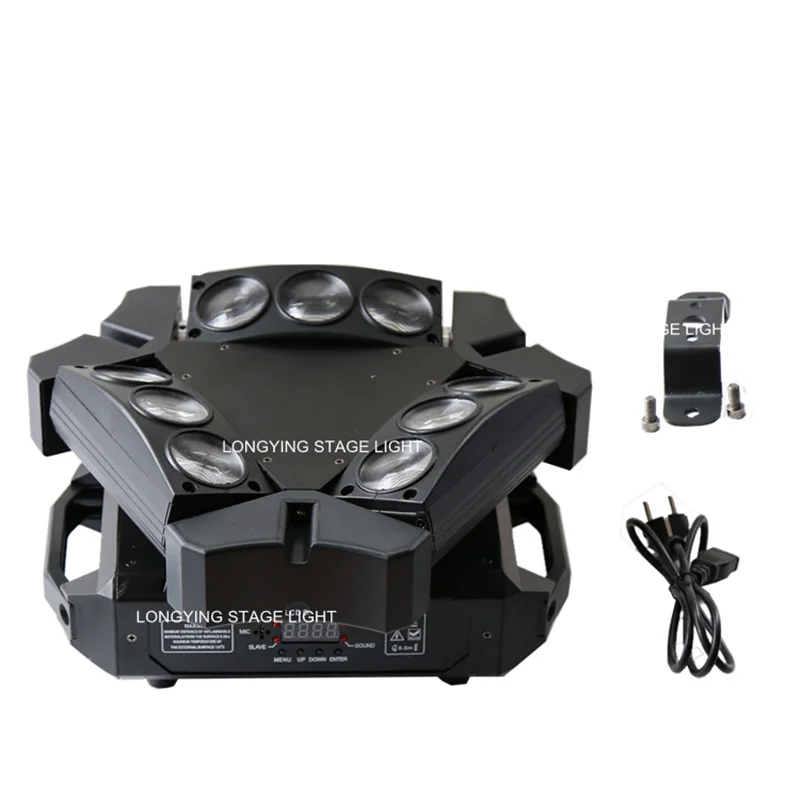 

Миниатюрный светодиодный светильник-паук 8x10 Вт RGBW, движущаяся головка, DMX-луч, движущаяся головка, светодиодный светсветильник льник для вечеринки, мероприятия, шоу, светильник щение для диджея