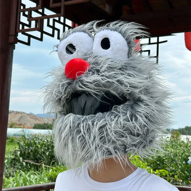 bike helmet cover funny Omoojee Motorcycle Cover, Helmet Decoration, Fun Rides and Gifts (Plush Animal, Crazy Rabbit) : Automotive Reduce wind noise Christmas Motorcycle Helmet Cover Santa