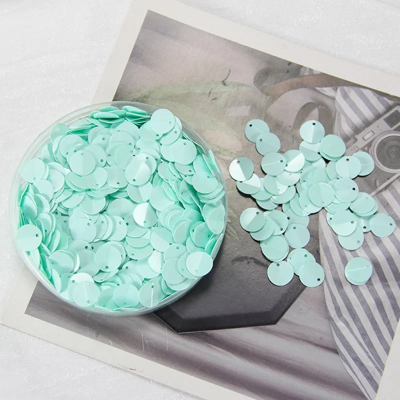 300pcs 10mm Folding Sequins Side Drill PVC for DIY Clothing Accessories Stage Clothing Decorations