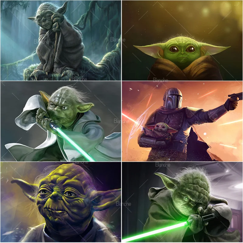 Star War Yoda Disney Film Scene Art Pictures Outer Space 300 500 1000PCS  Puzzle Paper Jigsaw For Boys Kids Teens Gift Toys Game