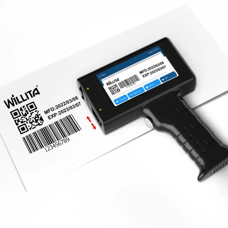 

Промышленная Дата истечения срока годности номер логотипа Qr-код кодирование партии ручной принтер для картонной бутылки пластиковый пакет термоструйный принтер