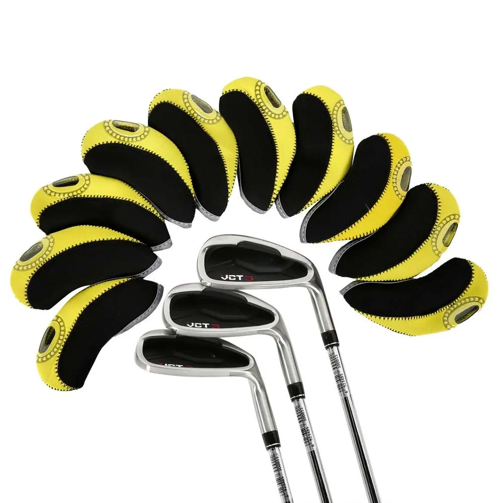 

Тренировочное оборудование, защитный чехол для клюшки для гольфа, железный чехол для гольфа, набор железных чехлов для гольфа, защитный чехол для головы для клюшек