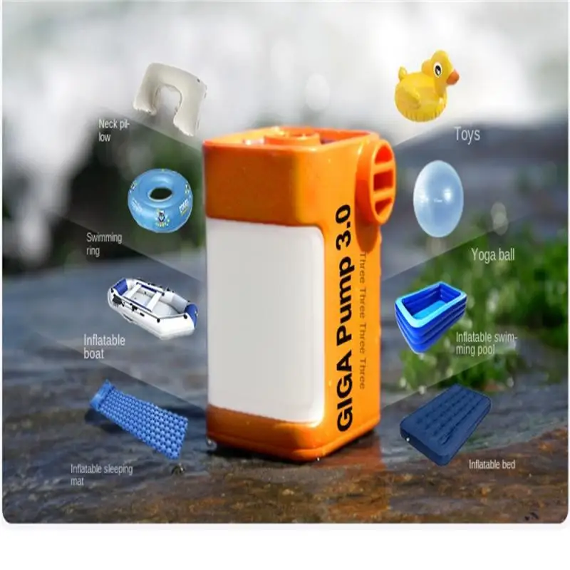 

Swimming Camping Inflatable Three-in- Portable Outdoor Type-c Cable Usb Rechargeable Float Air Bed Air Mattress Air Pump