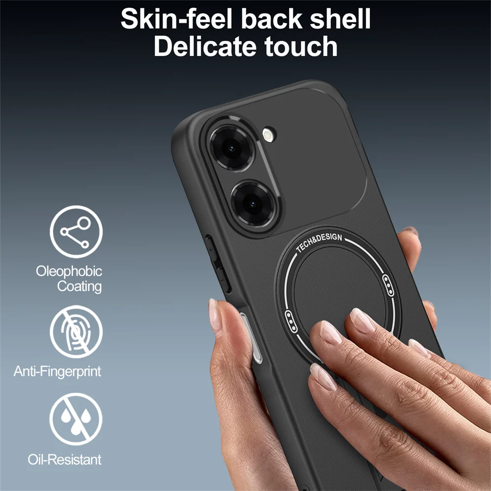 Premium Shockproof Magnetic Folding Stand Phone Case with Internal Flocking Finish