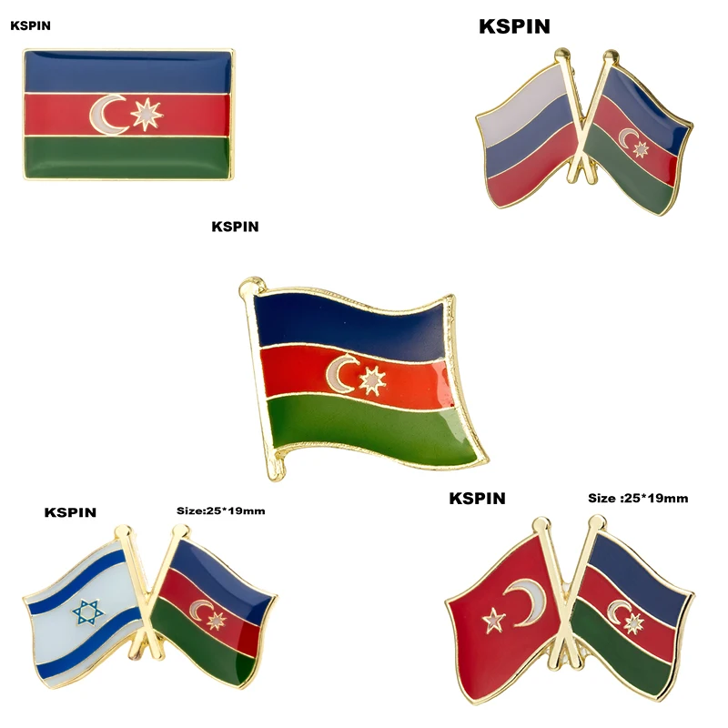 

Azerbaijan Flag Laple Pin Badge Brooch