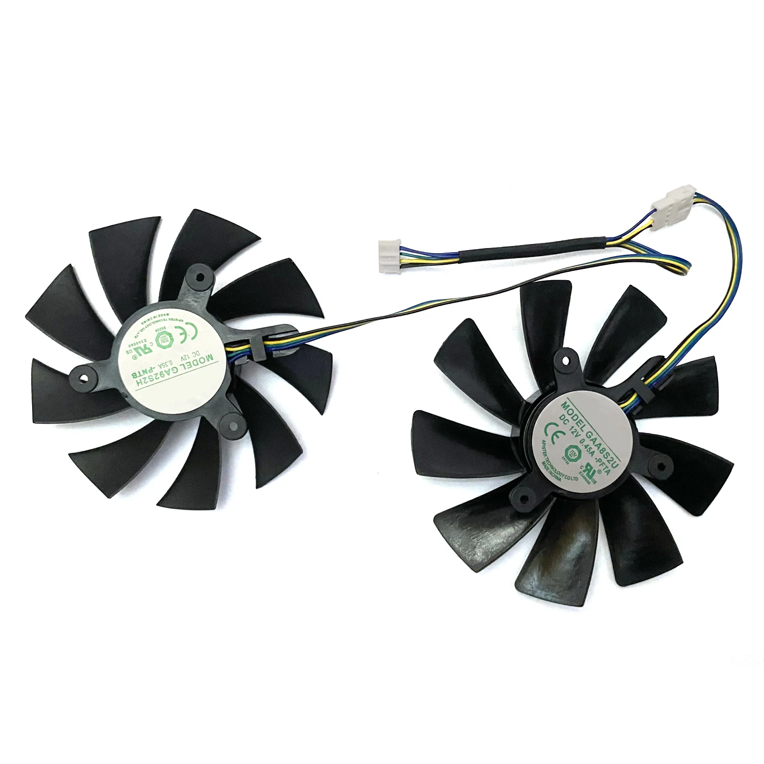 Ventilador Gpu para Zotac Rtx2070 Refrigeração Mini Ventilador de Placa de Vídeo Novo Gaa8s2u Ga92s2h 12v 0.45a 4pin Geforce Rtx2070 Rtx 2070 oc 87 mm 100 mm - Imagem 3