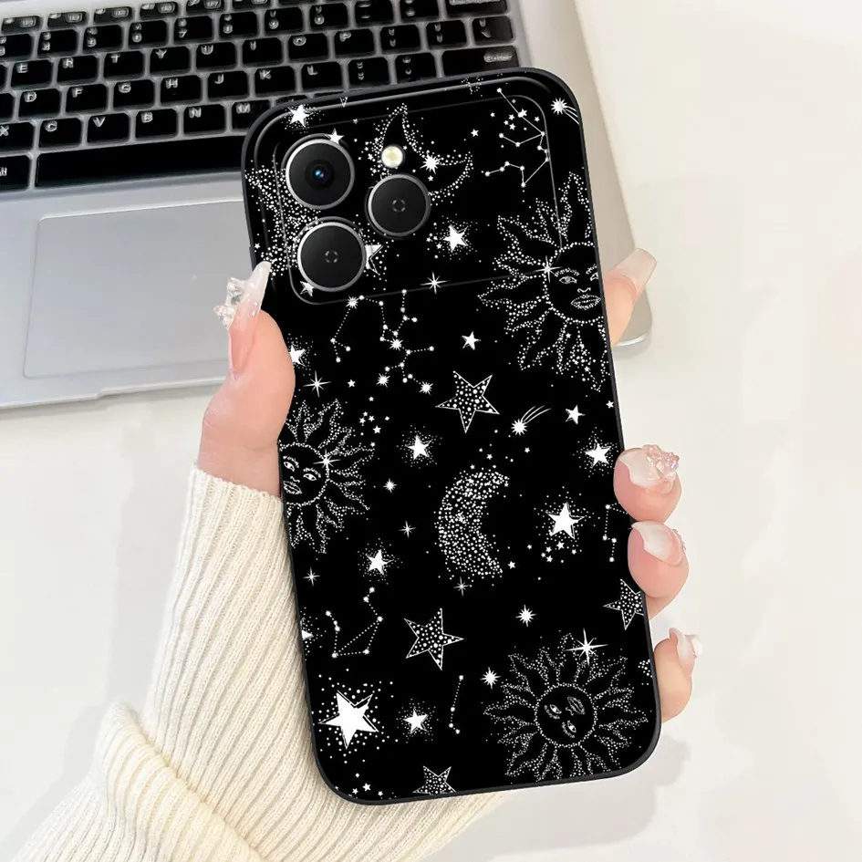 Tecno Spark 40 Cartoon Space Silicone Phone Case with Camera Protection