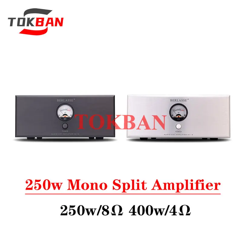 Tokban Ts-12 250W Amplificatore Di Potenza Mono Split Supporto Ad Alta Potenza A Bassa Distorsione Ingresso Rca Xlr Vu Meter Amplificatore Hifi Audio