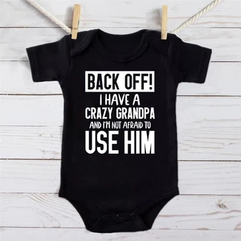 Crazy Grandpa Baby Romper 1
