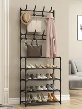  Shoes Rack Multifunctional Shoe and Hat Rack- Freestanding Shoe Rack-Coat Rack with Shoe Storage for Home Office and Bedroom 