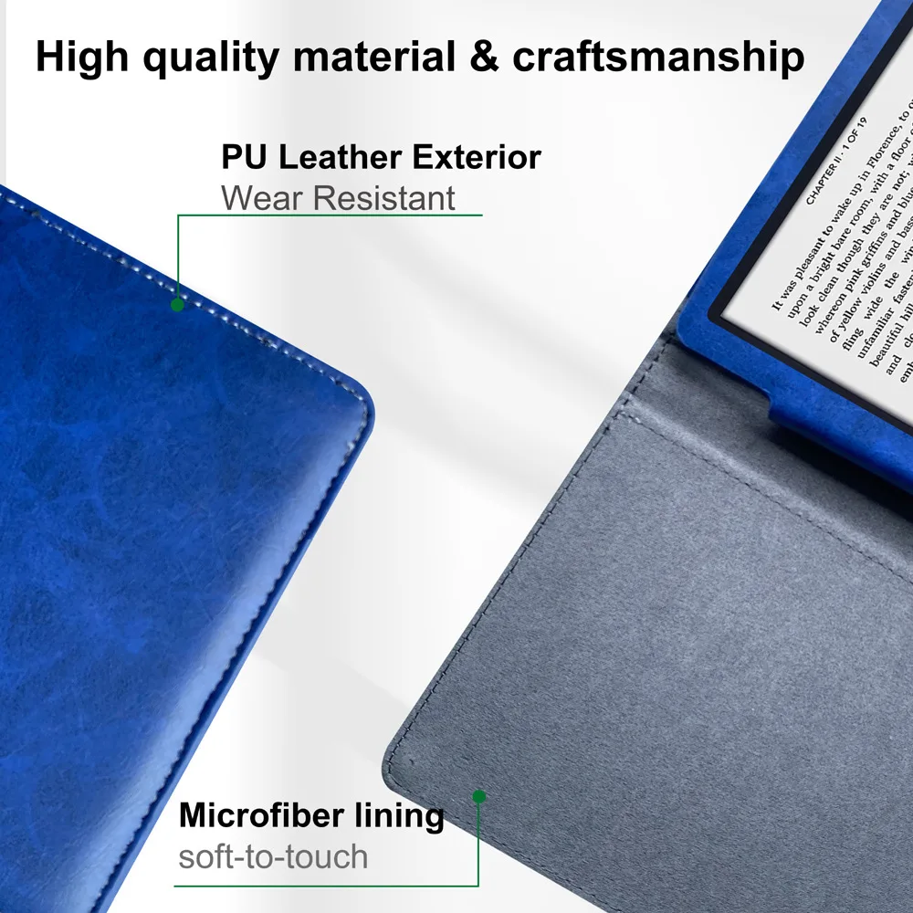 6-Inch E-Book Premium Protective Flip Cover with Magnetic Closure