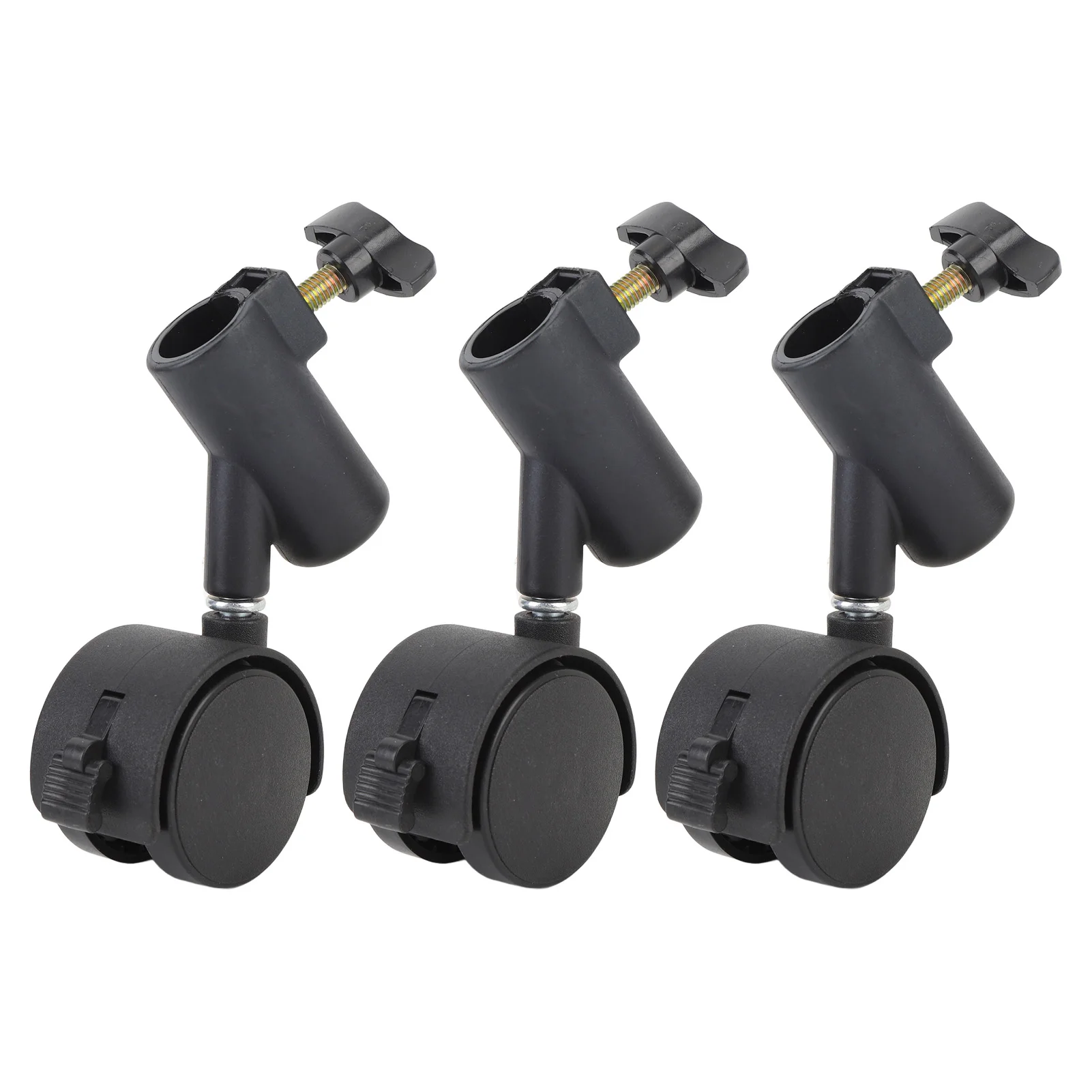 TARSHYRY Tripod Dolly, C Standwielen 3 Stks Lichtstandwielen met Rem 16